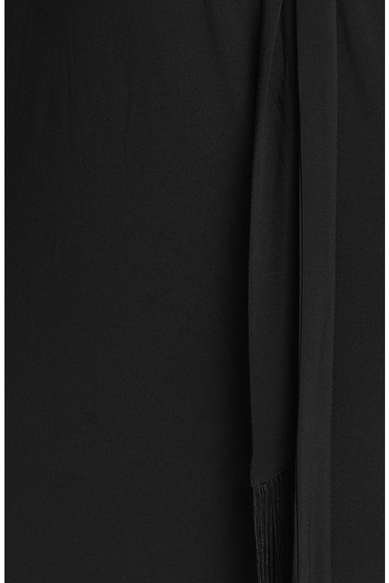 Cold Shoulder Matte Jersey Blouson Dress, Alternate, color, BLACK