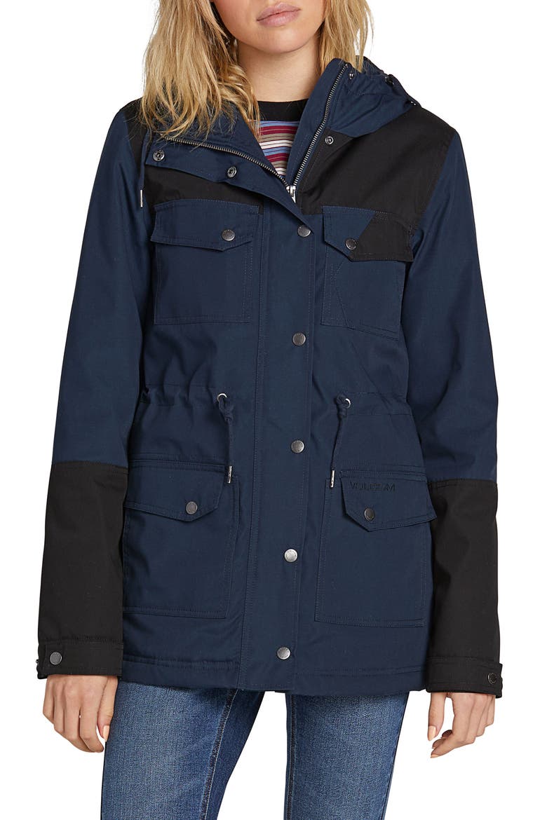 Venston 5K Water Resistant Hooded Parka, Main, color, MULTI BLUE