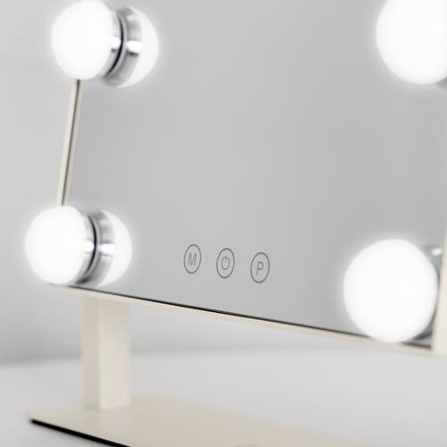 Zadro Small Vertical Hollywood Makeup Mirror With Lights In Neutral