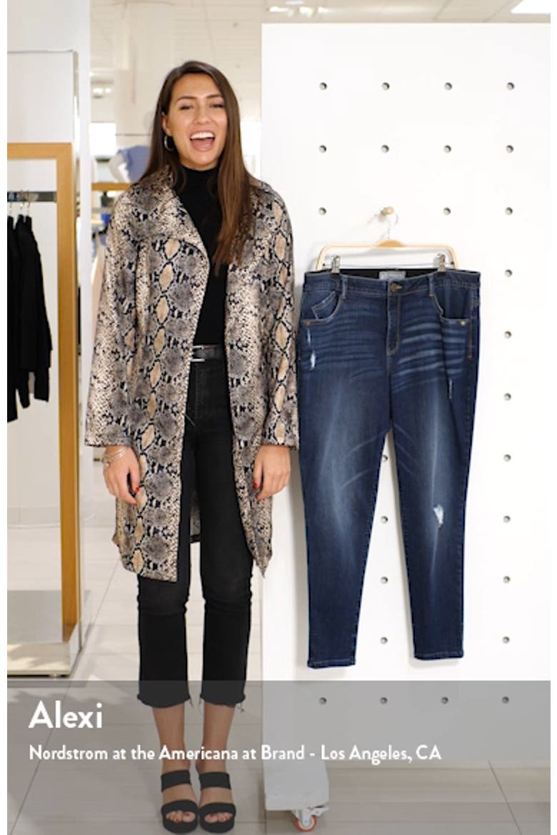 Ab-Solution Ripped High Waist Ankle Skinny Jeans (Nordstrom Exclusive) video
