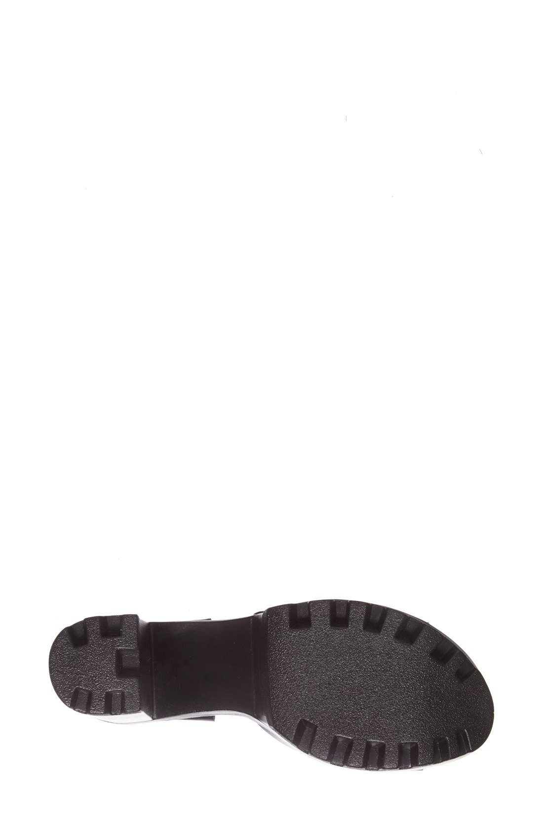 'Lena' Chunky Sole Platform Sandal, Alternate, color, BLACK