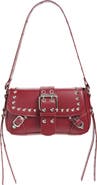 BP. Buckle Rivet Faux Leather Shoulder Bag