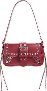 BP. Buckle Rivet Faux Leather Shoulder Bag