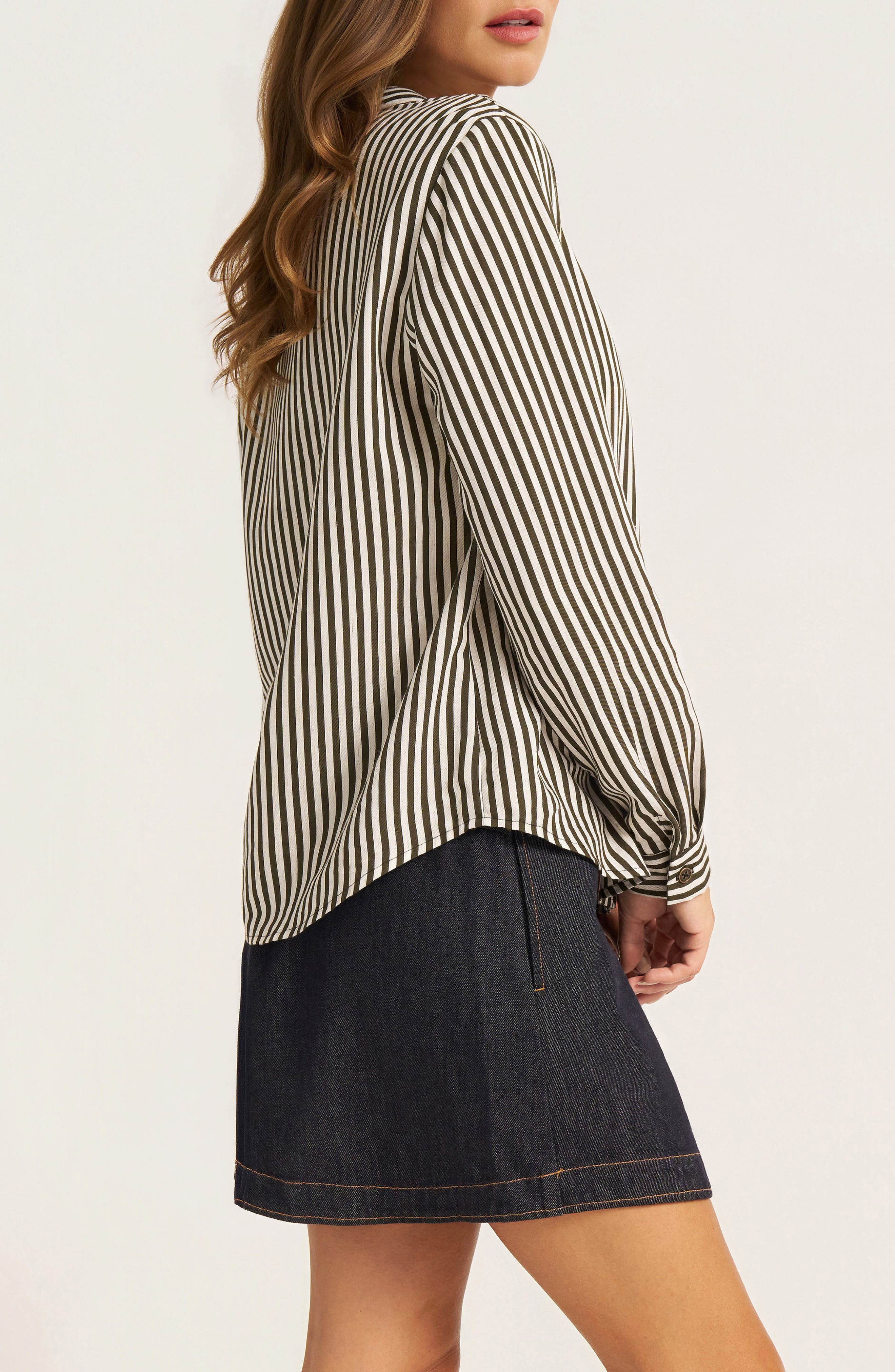 matty m. Clover Button Front Shirt (Women) | Nordstrom