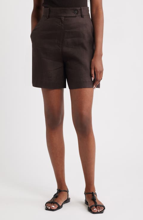ショートパンツ O BIANI Women Shorts  Burmudas CC809SE305860 BROWN Women's Brown Shorts | Nordstrom