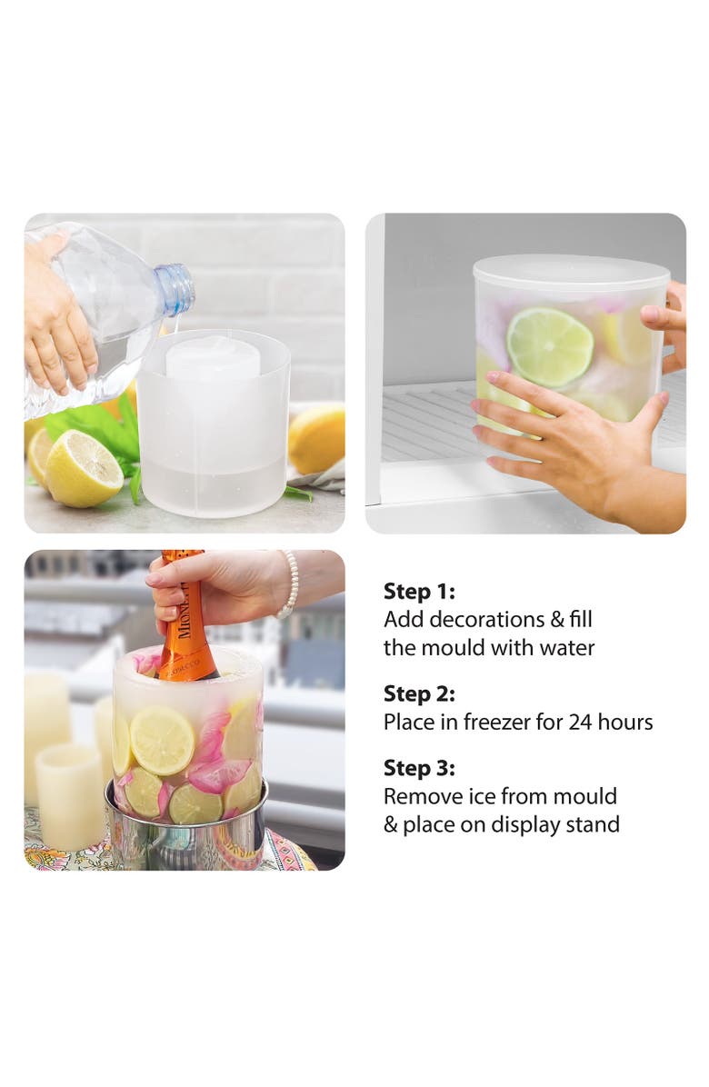 FINAL TOUCH Stainless Steel Ice Bottle Chiller, Alternate, color, Silver