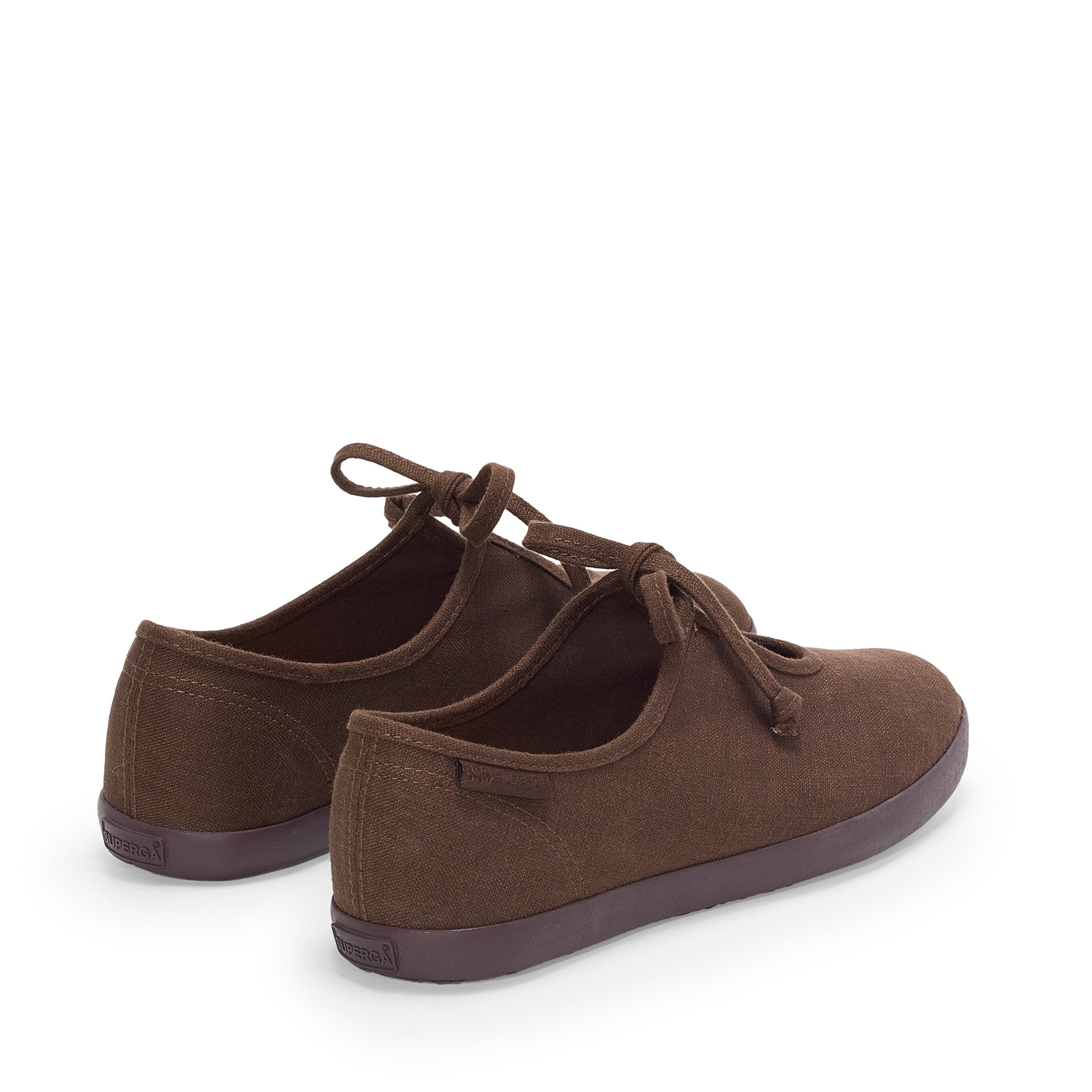 Superga 2442 Ballerina Lace Linen, Alternate, color, Brown-Dark Brown