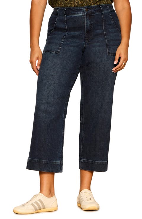 Insider High Waist Cropped Straight Leg Jeans