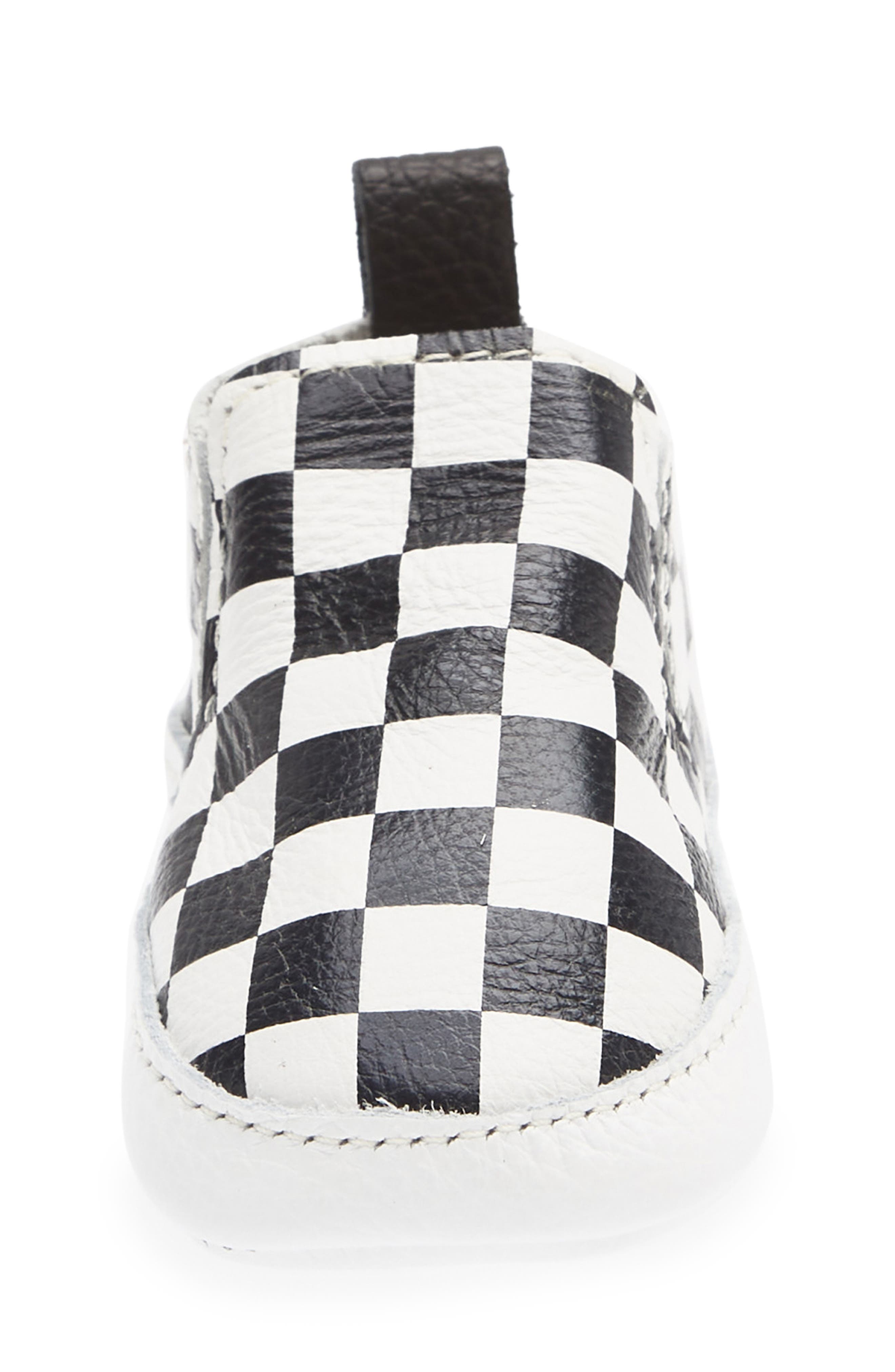 Kids' Leather Slip-On, Alternate, color, EBONY CHECK