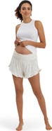 Nom Maternity Fleur Smocked Maternity Lounge Shorts