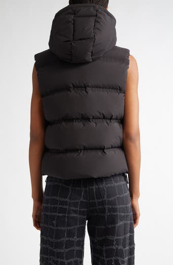 【U LAN】Haen crop hooded vest padded jacket Alexander Wang Crop Hooded Down Puffer Vest | Nordstrom