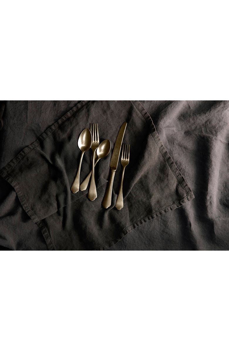 Mepra Dolce Vita Flatware Set - 5 Pieces, Alternate, color, Pewter Champagne