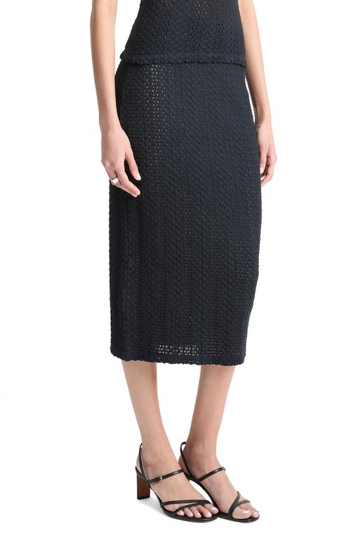 Vince Midi Knit Skirt In Black