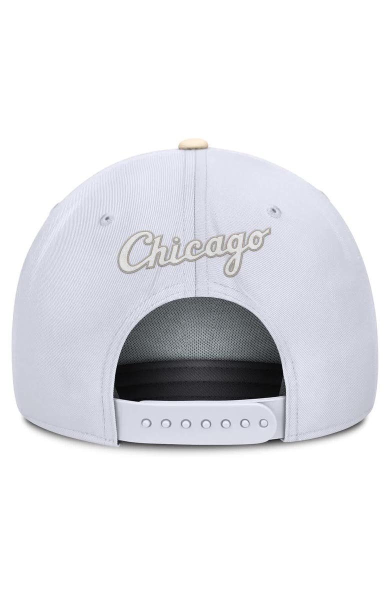 Nike Men's Nike White/Cream Chicago White Sox Pro Performance Snapback Hat, Alternate, color, White