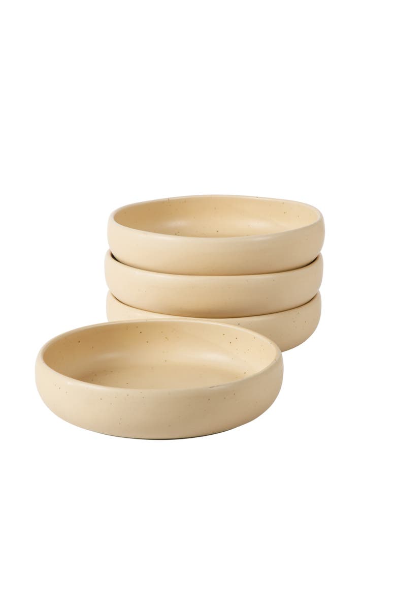 Corsica Clay 4 Piece Meal, Dinner, Pasta Bowl Set, Alternate, color, Cappuccino Cream