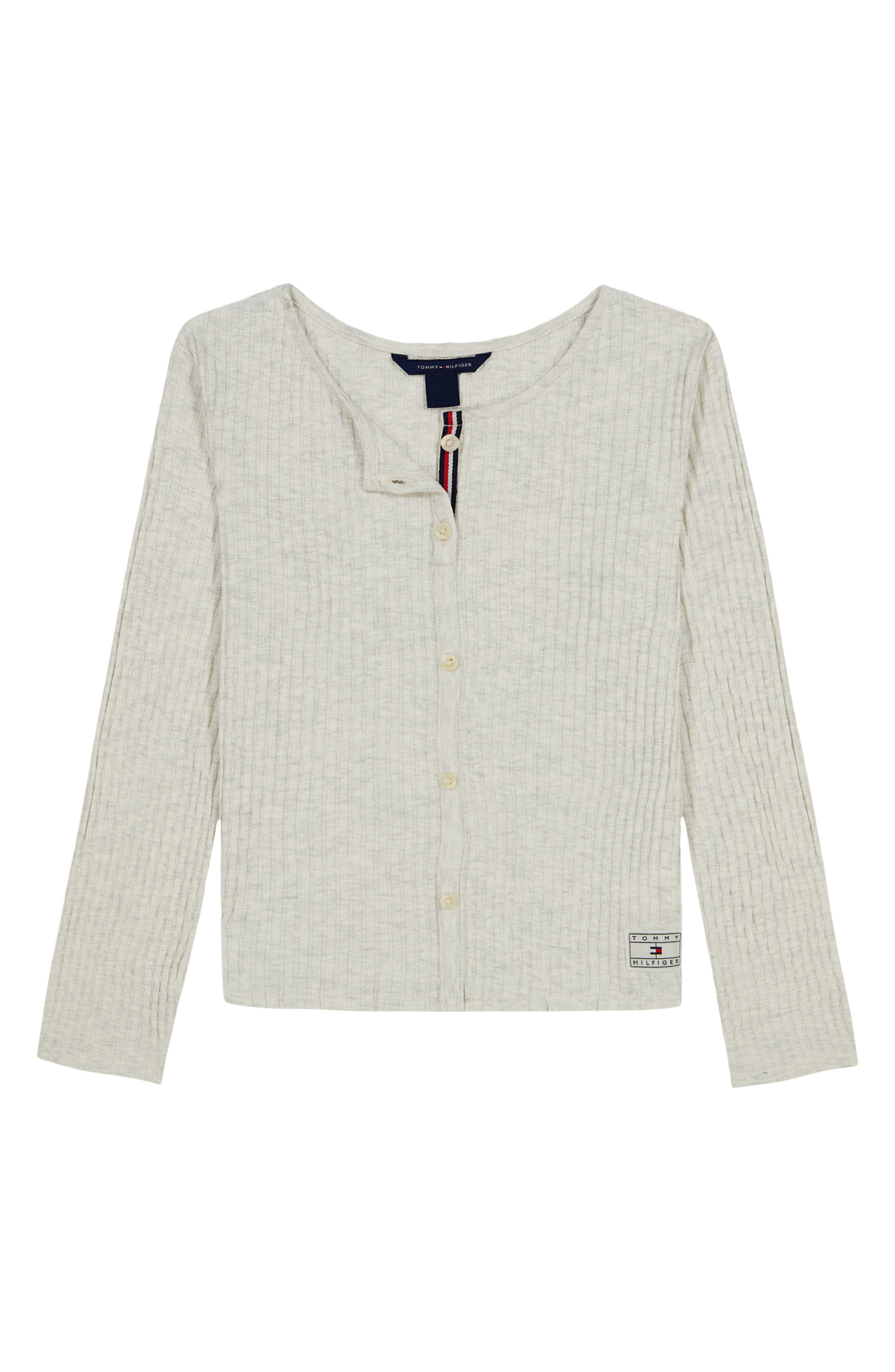 Kids' Pointelle Rib Long Sleeve T-Shirt