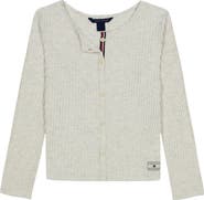 Tommy Hilfiger Kids' Pointelle Rib Long Sleeve T-Shirt