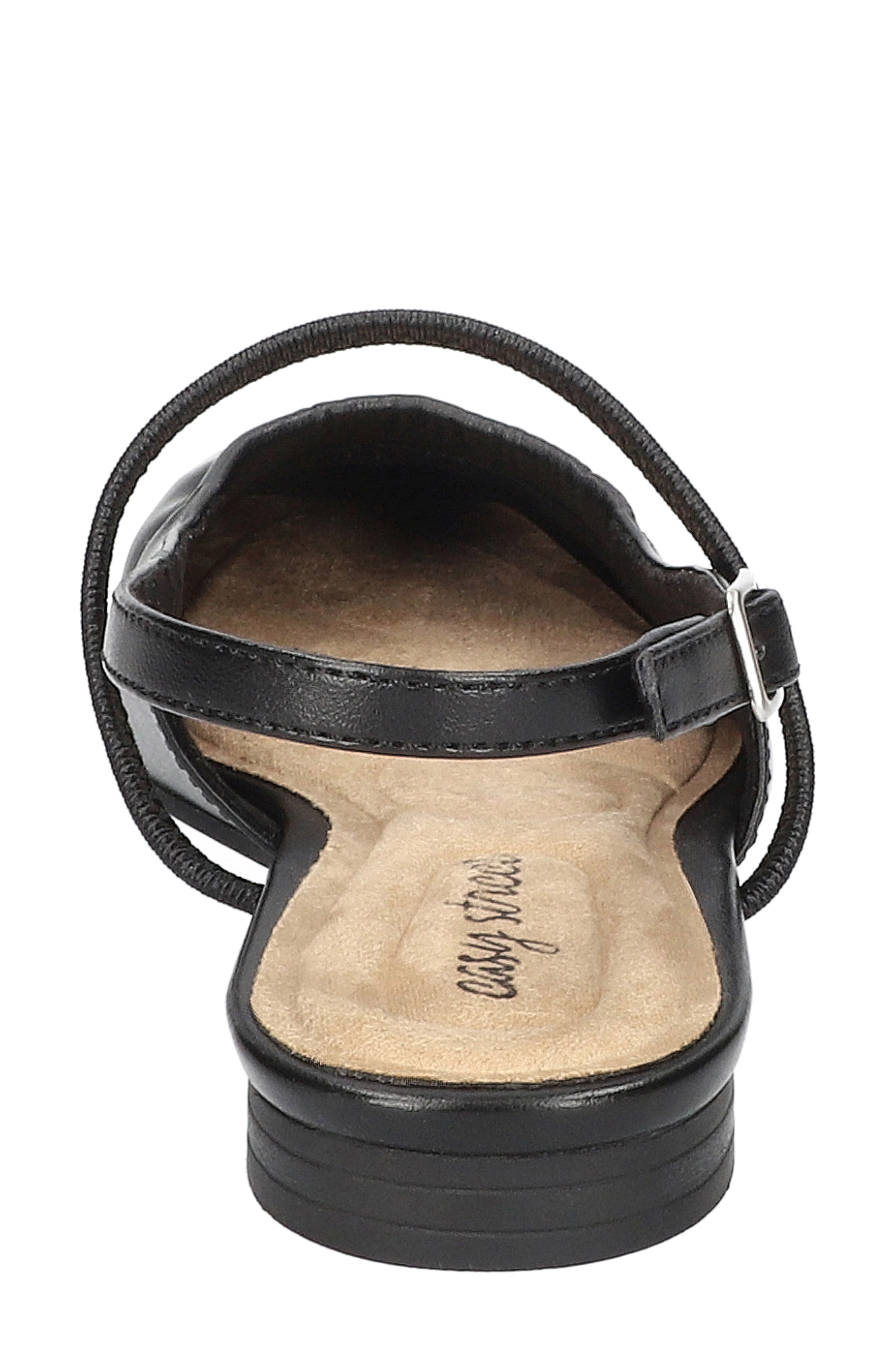 EASY STREET Blake Slingback Flat, Alternate, color, Black