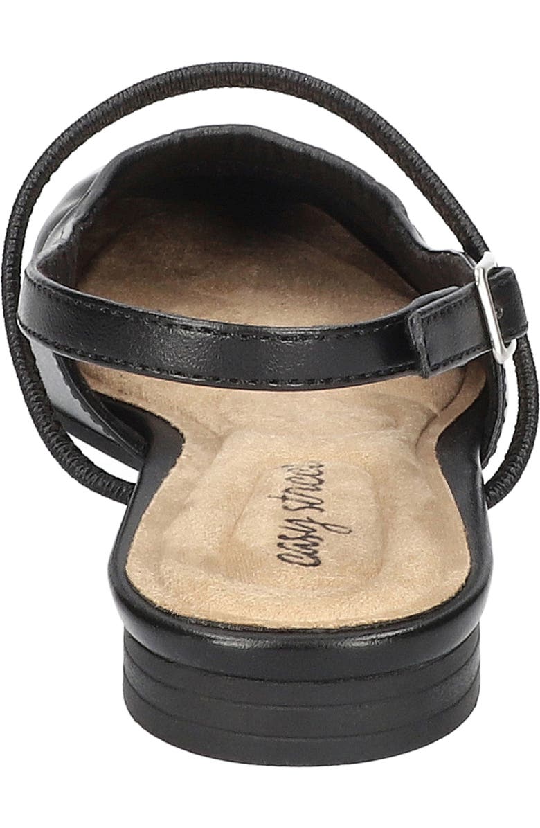 EASY STREET Blake Slingback Flat, Alternate, color, Black