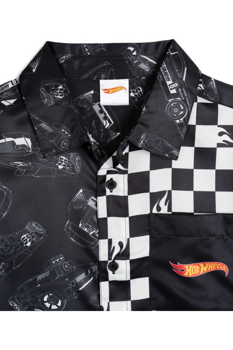 Button-Down Shirt, Alternate, color, Black Checkerboard