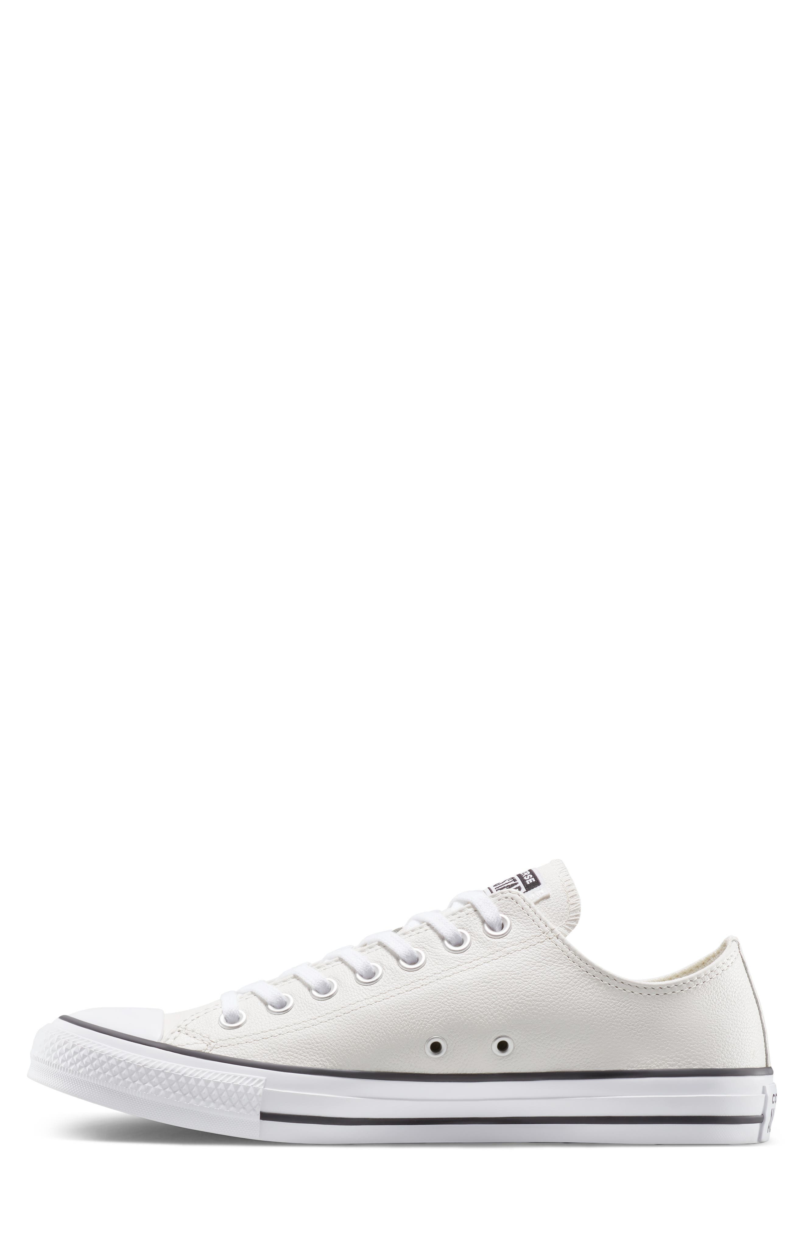 Converse Chuck Taylor All Star Leather Low Top Sneaker, Alternate, color, 