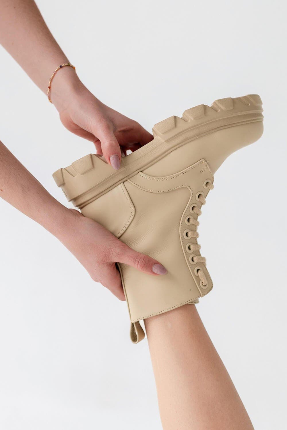 URBNKICKS Leather Sand Boot, Alternate, color, Tan Beige