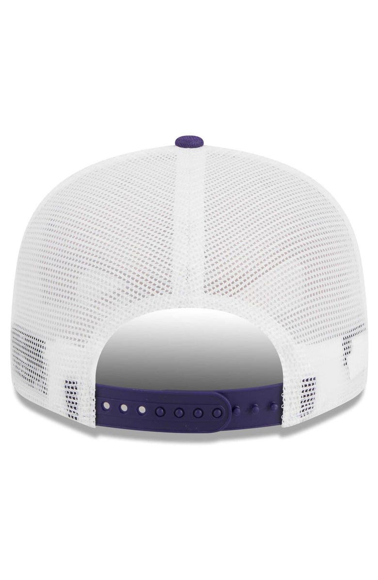 New Era Men's New Era Purple/White Phoenix Suns Tear Trucker 9FIFTY Adjustable Hat, Alternate, color, Purple
