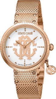 Roberto Cavalli by Franck Muller Dotted Bracelet Watch, 34mm