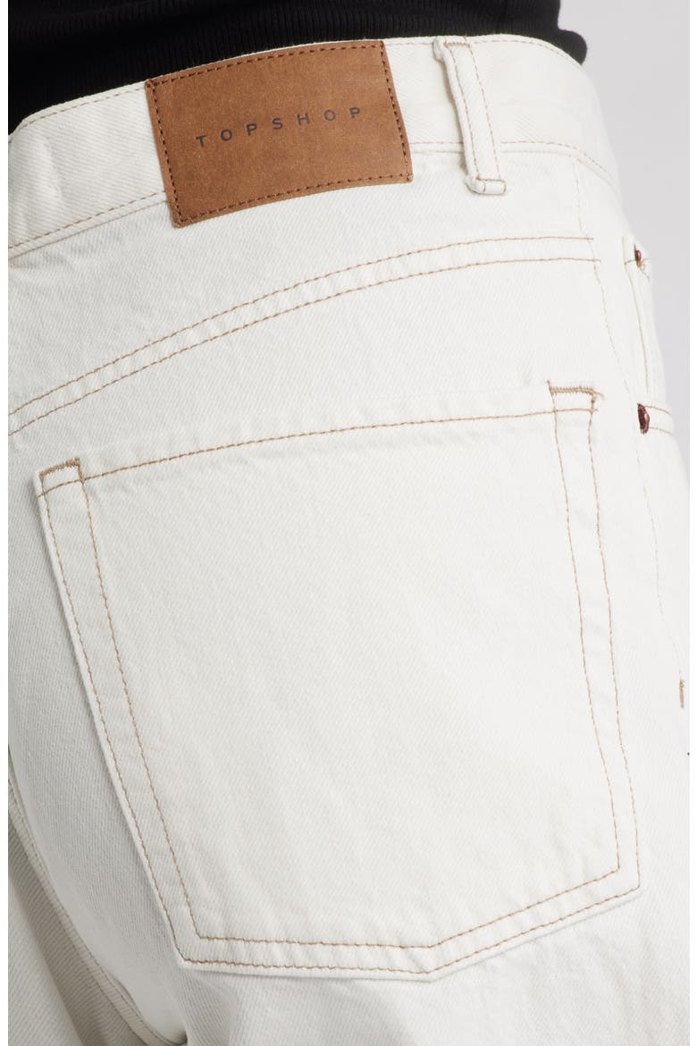 Denim Bermuda Shorts, Alternate, color, IVORY