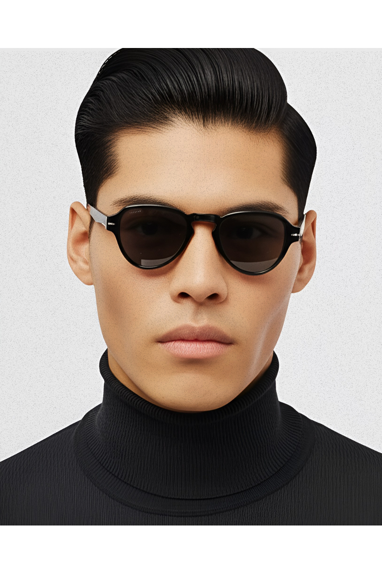 Soul 51mm Pilot Acetate Sunglasses, Alternate, color, Black