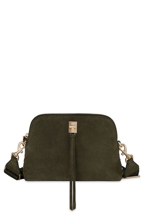 Darren Dome Leather Crossbody Bag