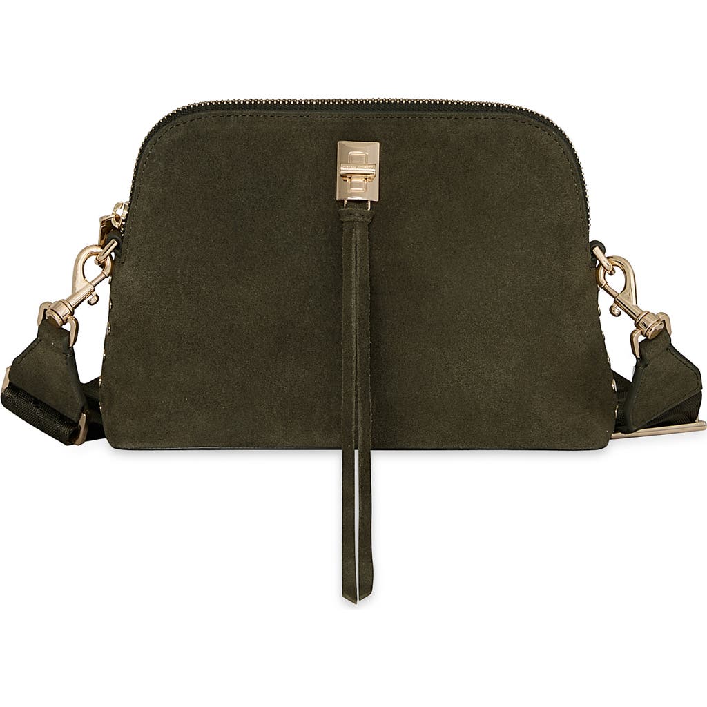 Rebecca Minkoff Darren Dome Leather Crossbody Bag In Green