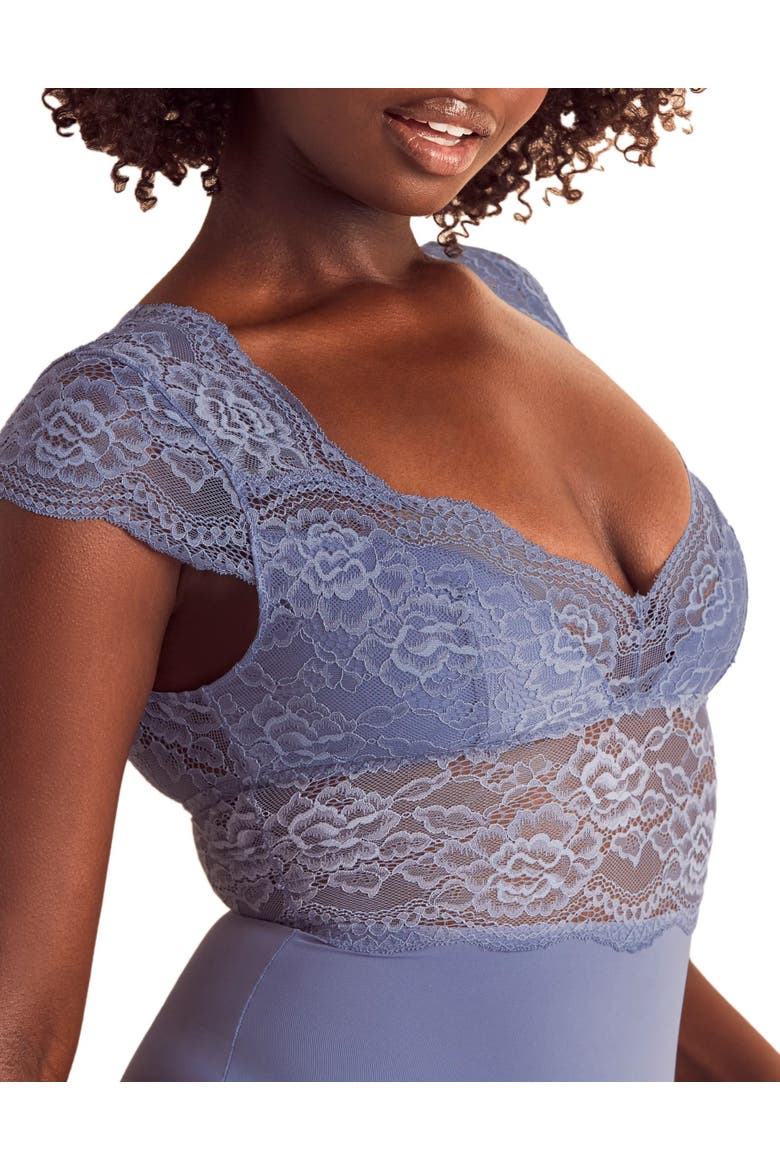Meave Bodysuit Lingerie, Alternate, color, Medium blue