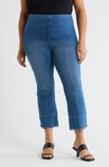 Lysse Dara High Waist Seamed Fringe Hem Crop Jeans