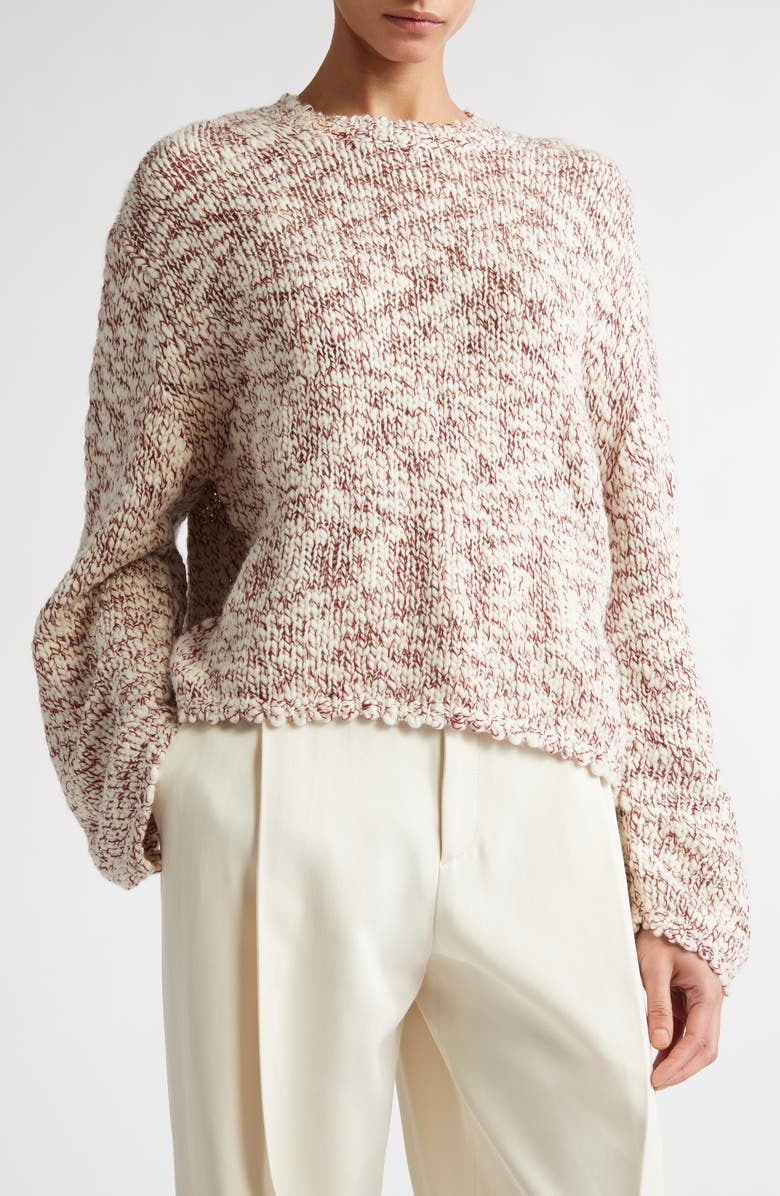 Maria McManus Wool & Cashmere Bouclé Sweater, Alternate, color, 