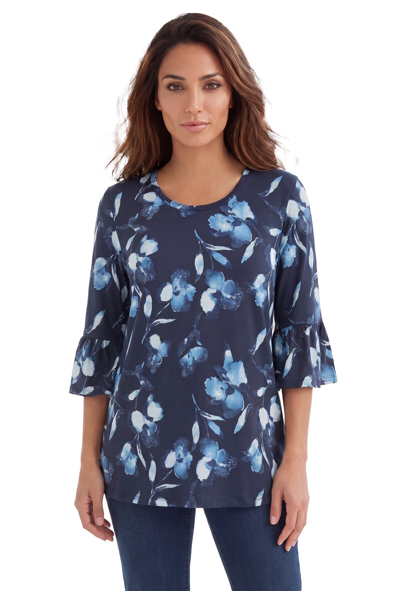 NAVY IRIS FLORAL
