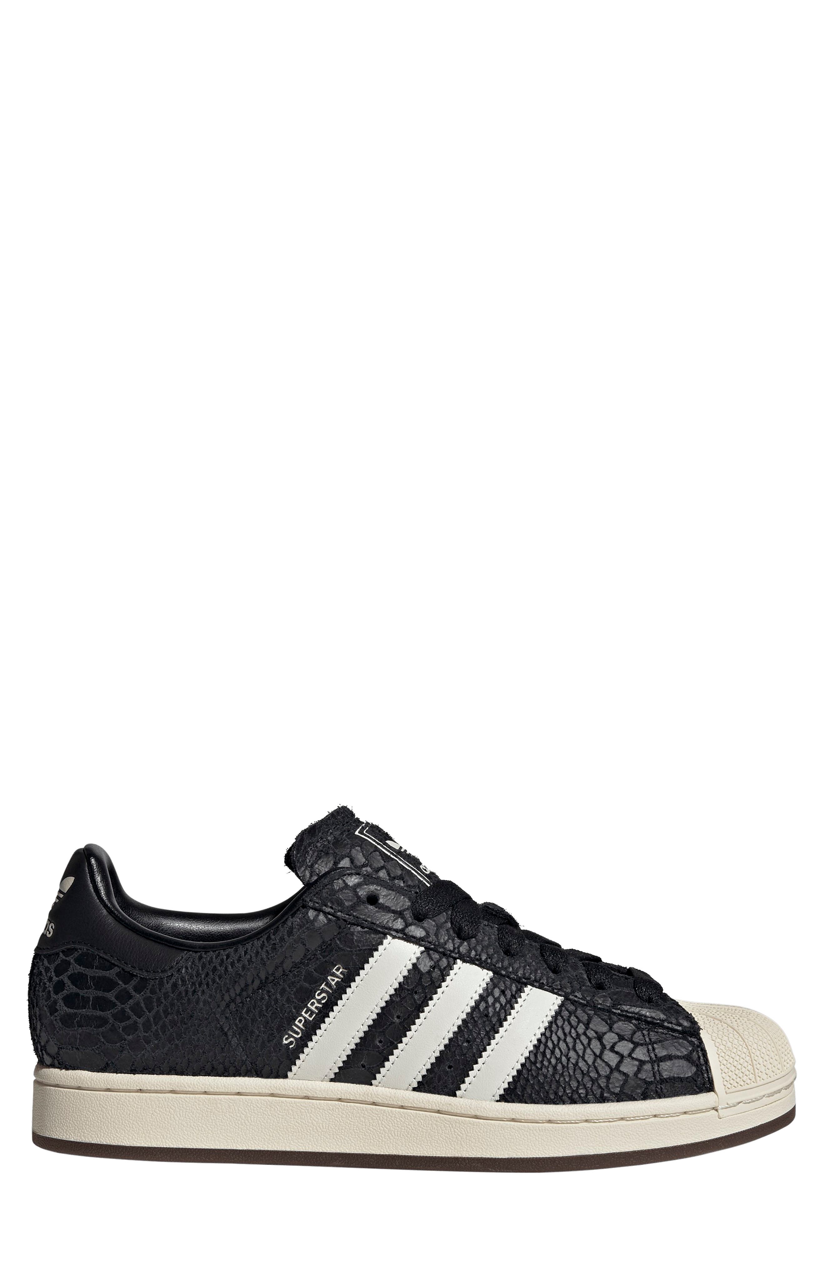 Gender Inclusive Croc Print Superstar II Sneaker, Alternate, color, BLACK/ WHITE/ CREAM WHITE