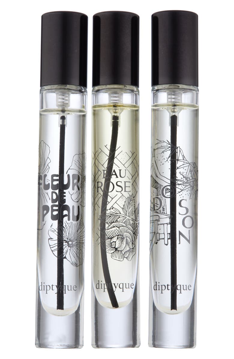 Diptyque Eau de Parfum Travel Trio $100 Value, Main, color,