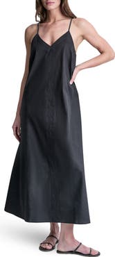 DKNY V-Neck Sleeveless Maxi Dress
