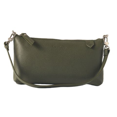 Elia Convertible Leather Bag - Clutch, Shoulder & Crossbody