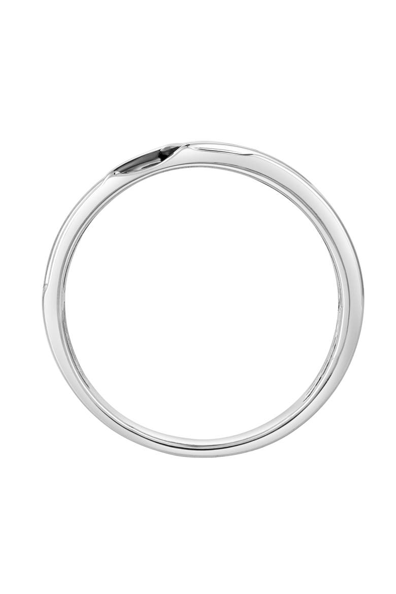 Jin 0.2CT Diagonal Black Spinel Ring 925 Silver, Alternate, color, Sterling Silver