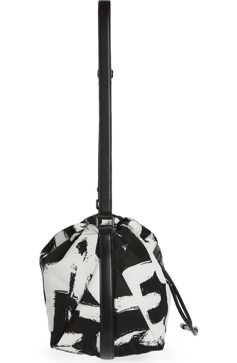 McQueen The Ball Bundle Graffiti Nylon Shoulder Bag, Alternate, color,