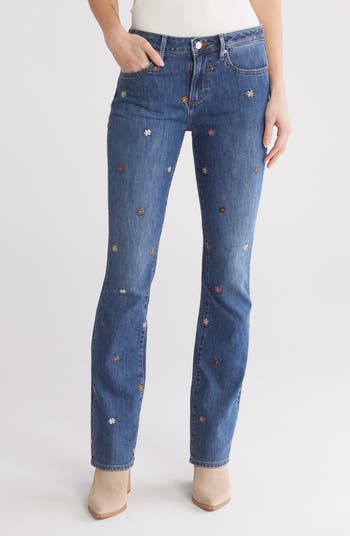 Free People x fashion DRIFTWOOD Kelly Floral EMBROIDERED distressed jean 24