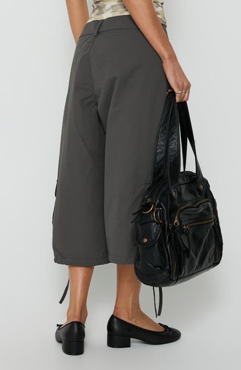 Relaxer Mid Rise Wide Leg Cargo Pants