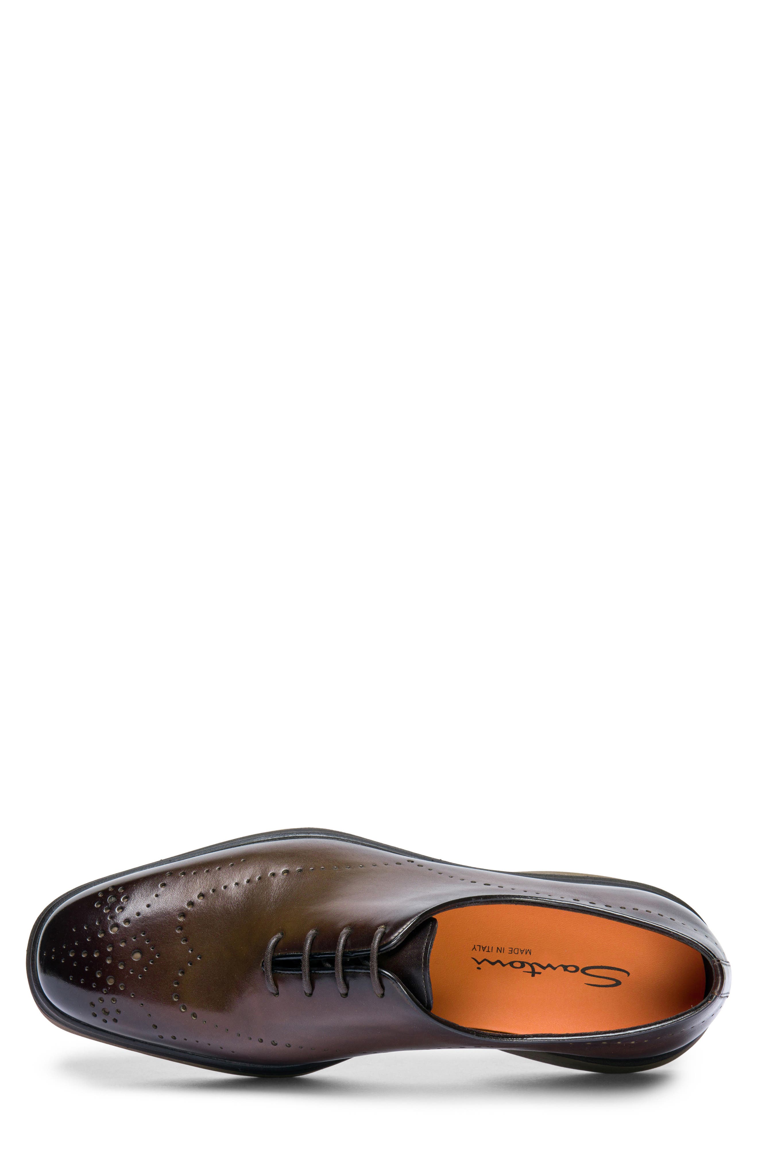 Santoni Easy Oxford, Alternate, color, Dark Brown