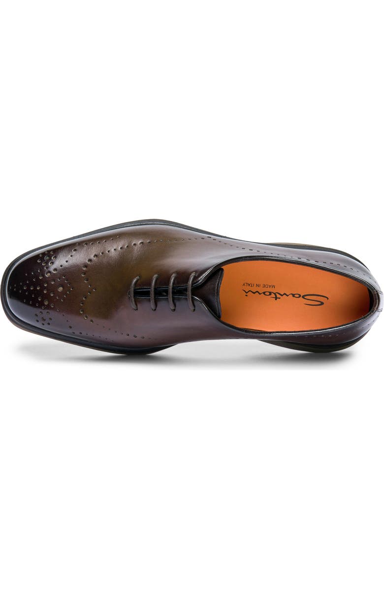 Santoni Easy Oxford, Alternate, color, Dark Brown