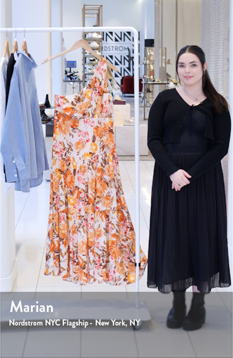 Marietta Floral One-Shoulder Sundress, sales video thumbnail