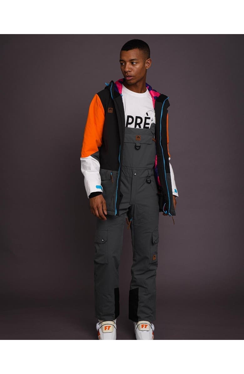 OOSC Yeh Man Men's Ski & Snowboard Bib Pant - Grey, Main, color, Grey