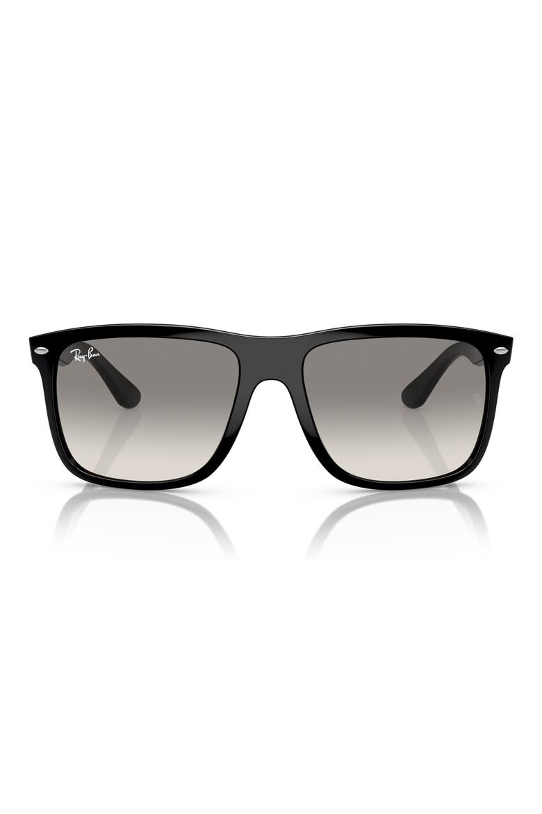 Boyfriend Two 60mm Gradient Square Sunglasses, Main, color, BLACK