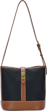 Miztique Two Tone Faux Leather Bucket Bag